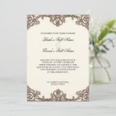 Magnolias n Bird of Paradise - Wedding Invitation Kaart (Staand voorkant)