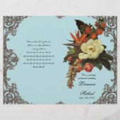 Magnolias n Bird of Paradise - Wedding Programme (Voorkant)