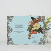 Magnolias n Bird of Paradise - Wedding Programme (Staand voorkant)