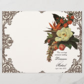 Magnolias n Bird of Paradise - Wedding Programme (Voorkant)