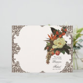 Magnolias n Bird of Paradise - Wedding Programme (Staand voorkant)