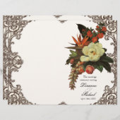 Magnolias n Bird of Paradise - Wedding Programme (Voorkant / Achterkant)