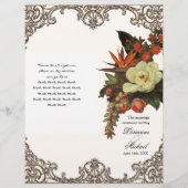 Magnolias n Bird of Paradise - Wedding Programme (Voorkant)