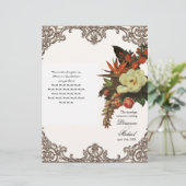 Magnolias n Bird of Paradise - Wedding Programme (Staand voorkant)