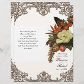 Magnolias n Bird of Paradise - Wedding Programme (Voorkant / Achterkant)