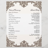 Magnolias n Bird of Paradise - Wedding Programme (Achterkant)