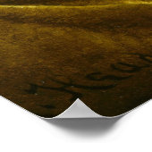 Magnolias on Gold Velvet Cloth by MJ Heade Poster (Hoek)