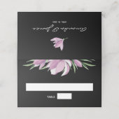 Magnolia's op Black Floral Plaatskaartje (Buitenkant ongevouwen)