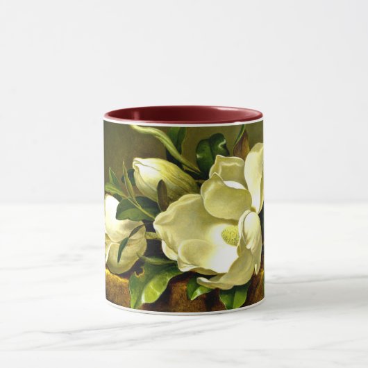 Magnolias op de goudvetkast mok (Midden)