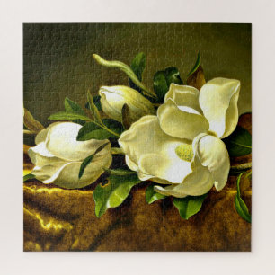 Magnolia's op gouden fluweel legpuzzel