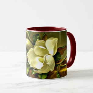 Magnolia's op gouden fluwelen doek mok