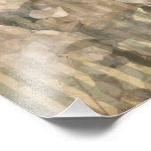 Magnolias op strepen  papier foto afdruk (Hoek)