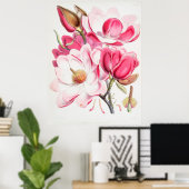 Magnolias Poster (Thuiskantoor)