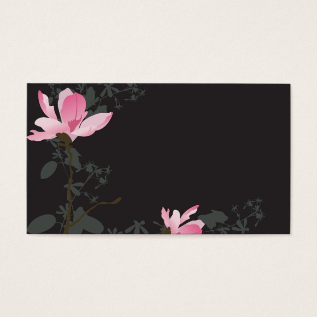 Magnolias profielkaart visitekaartjes (Voorkant)