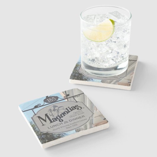 Magnolias Restaurant Charleston, SC. Onderzetter (Zijkant)