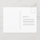 Magnolias Roze Rozen Goud Lijst Save The Date Briefkaart (Achterkant)