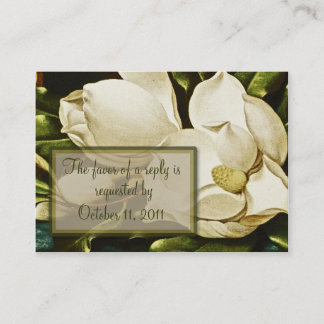 Magnolias Wedding RSVP Reageer Kaart
