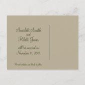 Magnolias Wedding Save the Date Briefkaart (Achterkant)
