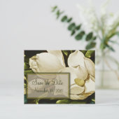 Magnolias Wedding Save the Date Briefkaart (Staand voorkant)