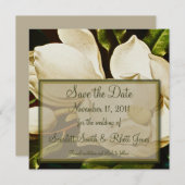 Magnolias Wedding Save the Date Notice (Voorkant / Achterkant)