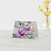 Magnolias - Wenskaart Kaart (Gele Bloem)