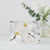 magnolibloemen briefkaart (Staand voorkant)
