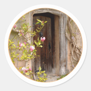 Magnolida Tuin & Geheime Deur naar Magische Land Ronde Sticker