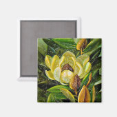 Magnoliebloem Magneet (Voorkant / Achterkant)