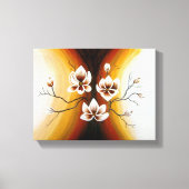 Magnolien, Acryl - Canvas Afdruk (Voorkant)