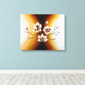 Magnolien, Acryl -  Canvas Afdruk (Insitu (Houten vloer))
