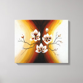 Magnolien, Acryl -  Canvas Afdruk