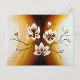 Magnolien, Acryl - Feestdagenkaart