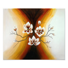Magnolien, Acryl -  Foto Afdruk