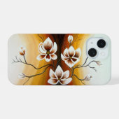 Magnolien, Acryl - iPhone 15 Case (Achterkant horizontaal)