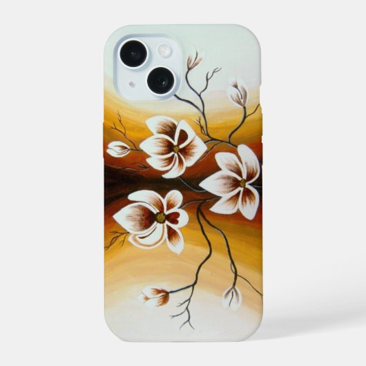 Magnolien, Acryl - iPhone 15 Case (Achterkant)