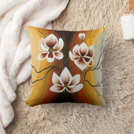 Magnolien, Acryl - Kussen