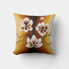 Magnolien, Acryl - Kussen