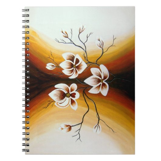 Magnolien, Acryl -  Notitieboek (Voorkant)