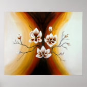 Magnolien, Acryl -  Poster (Voorkant)