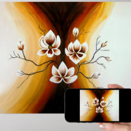 Magnolien, Acryl -  Poster