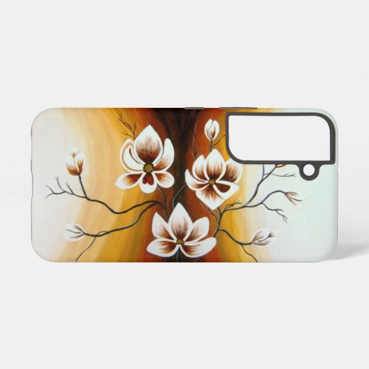 Magnolien, Acryl -  Samsung Galaxy Hoesje (Achterkant horizontaal)