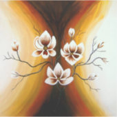 Magnolien, Acryl -  Sticker (Voorkant)