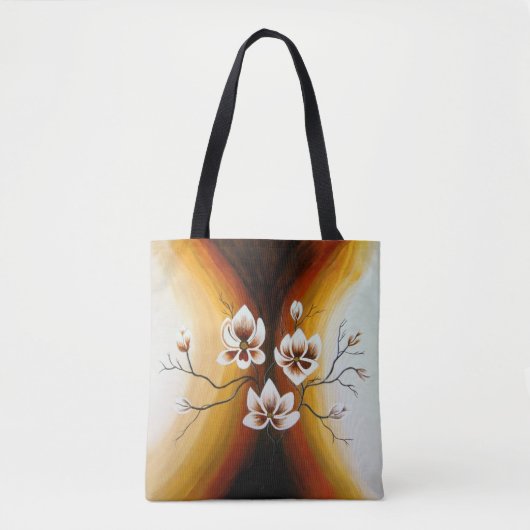 Magnolien, Acryl - Tote Bag (Voorkant)
