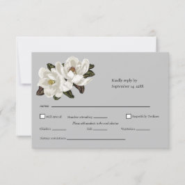 Magnoliumbloemen RSVP Kaartje