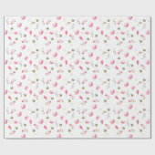 Magnoliumbloempakpapier, roze Magnolia Cadeaupapier (Vlak)