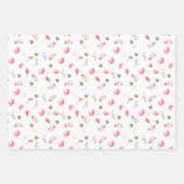 Magnoliumbloempakpapier, roze Magnolias Inpakpapier Vel (Voorkant 3)