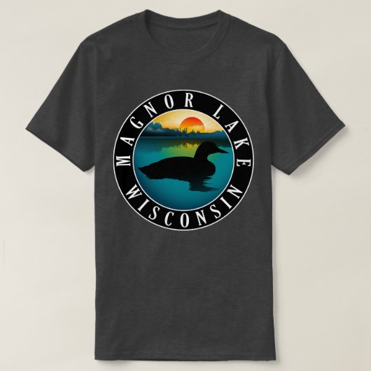 Magnor Lake Wisconsin Loon T-shirt (Design voorkant)