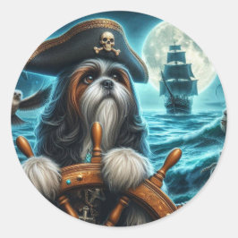 Magnum de Shih Tzu Pirate Stickers