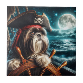 Magnum de Shih Tzu Pirate Tegel Tegeltje