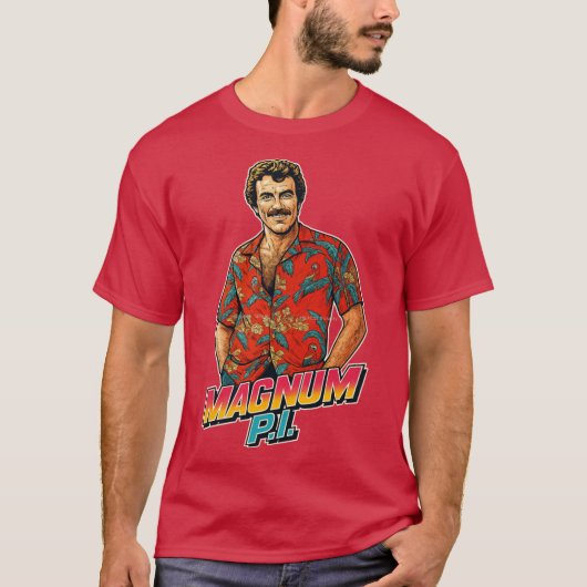Magnum PI-vrienden T-shirt (Voorkant)
